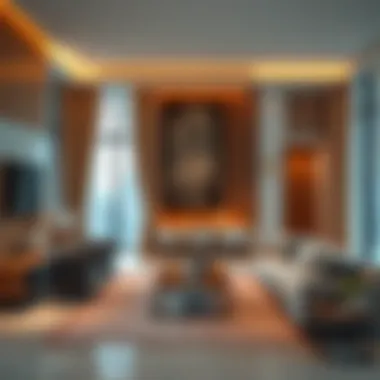 Interior Rendering of Davinci Tower Interior rendering of a luxury apartment in Davinci Tower