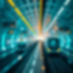 A futuristic rendering of the Dubai Metro expansion plan