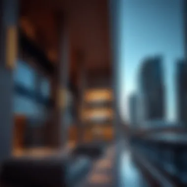 Architectural details of Al Habtoor City's modern design