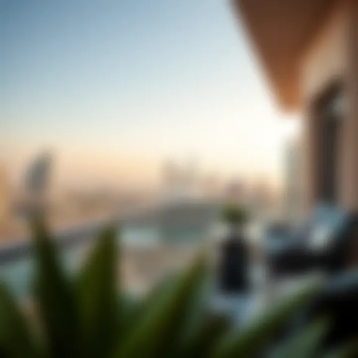 Spectacular views from Al Marjan balcony