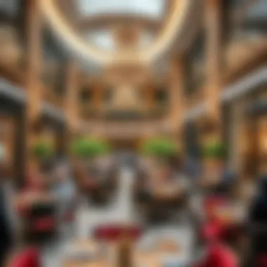 Dining Experience at Deira City Mall A panoramic shot of the dining area within Deira City Mall