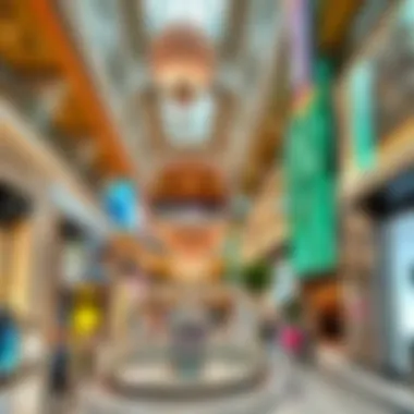 Interior Scene at Deira City Mall The vibrant interior of Deira City Mall filled with shoppers and stores