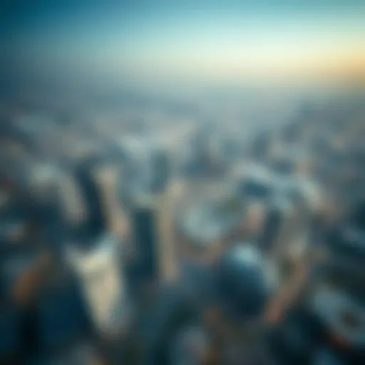 Aerial view of Dubai South showcasing its modern infrastructure
