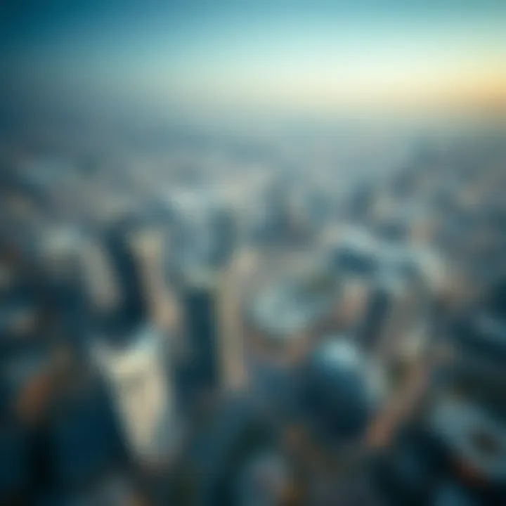 Aerial view of Dubai South showcasing its modern infrastructure