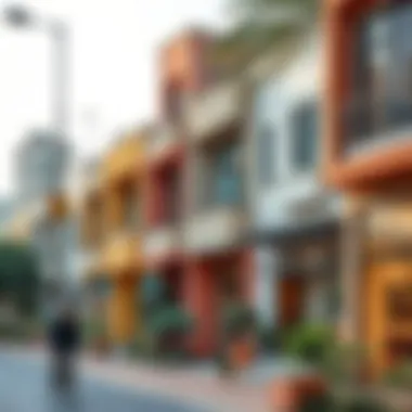Vibrant Local Neighborhood Vibrant local neighborhood in Dubai