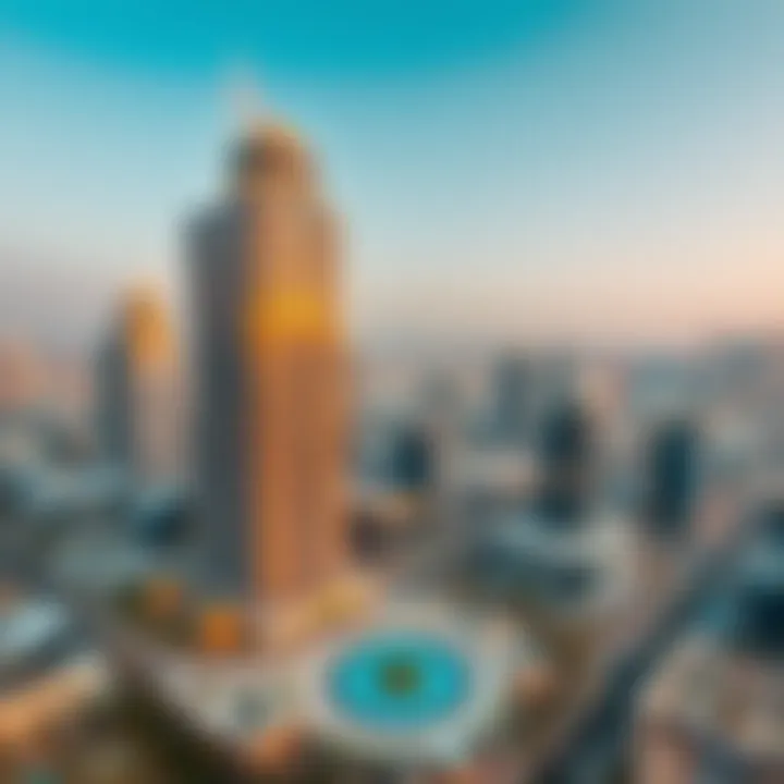 Panoramic view showcasing the location advantages of Tamweel Tower
