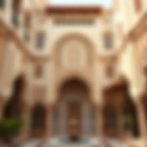 Traditional architecture of Wahat Al Qattara showcasing intricate designs