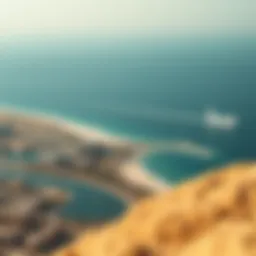 Aerial view of Jazeera Ras Al Khaimah showcasing its coastal landscape
