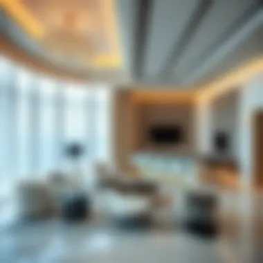 Luxurious apartment interiors in JBR showcasing modern design