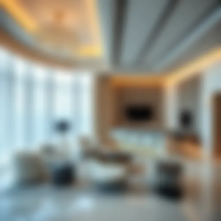 Luxurious apartment interiors in JBR showcasing modern design