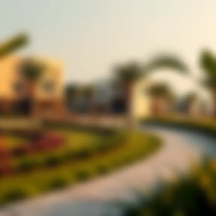 Community amenities in Mudon, including parks and recreational facilities