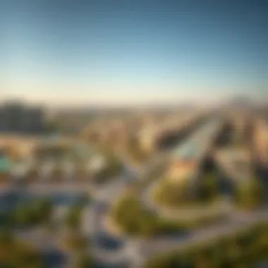 Panoramic View of Mudon A panoramic view of the Mudon community showcasing modern architecture and green spaces