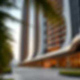 Exterior view of Sapphire Tower showcasing its unique architectural design
