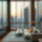 Luxurious apartment in Dubai skyline