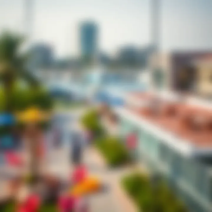 Vibrant community amenities in West Side Marina including parks and recreational areas