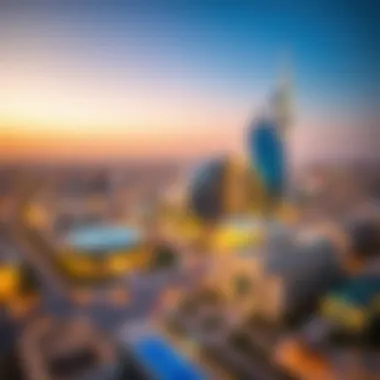 Strategic Location of Yas Acers Aerial shot of Yas Acers highlighting its strategic location in Dubai