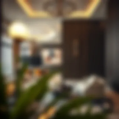 Luxury Interior Design at Yas Acers Interior design elements of a luxury apartment in Yas Acers